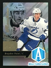 2016-17 Fleer Flair Showcase Rookies Gold Brayden Point Row 0 Seat 38 RC